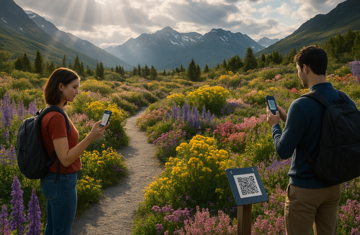 Upptäck Fjällväxter med QR-koder: Din Guide till Botaniska Trädgårdar